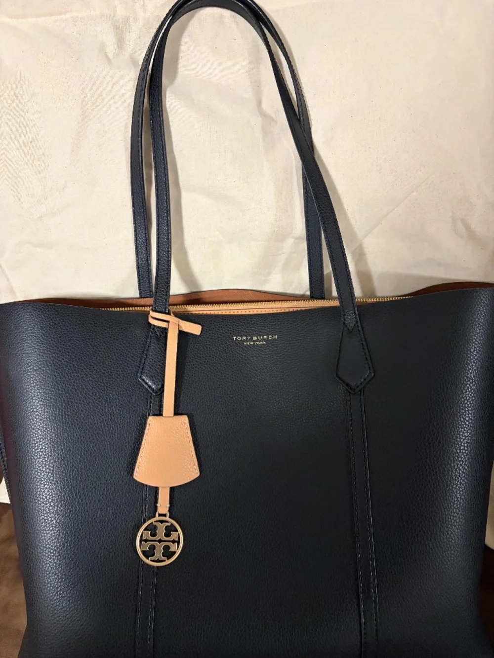 Tory Burch Leather Perry Triple Compartment Tote